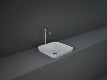 RAK-VARIANT - Semi-inset square ceramic washbasin by RAK Ceramics - view 2